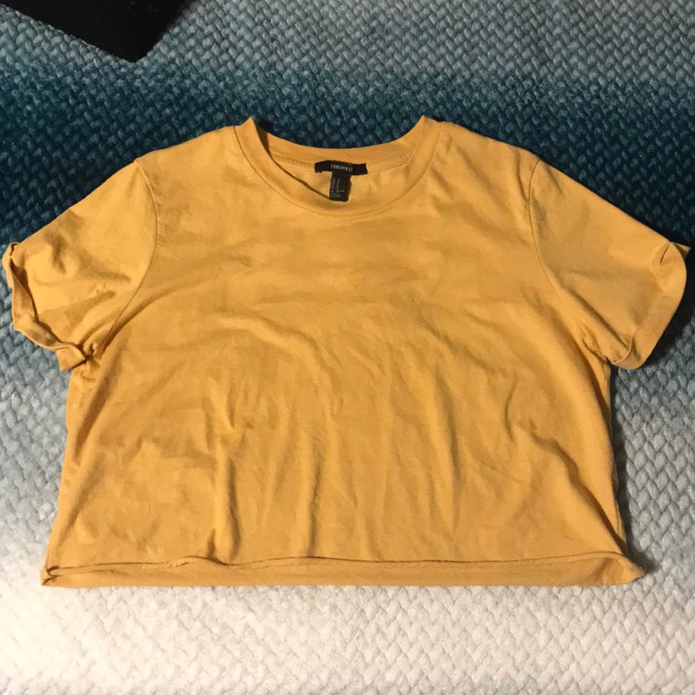 Forever 21 mustard crop top size Medium.